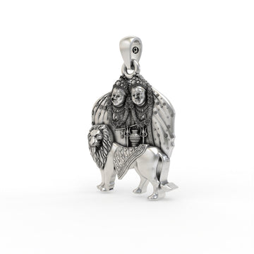 925 Silver Chamunda Maa Pendant