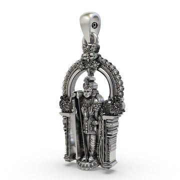 925 Silver Arulmigu Dhandayuthapani Swamy Pendant