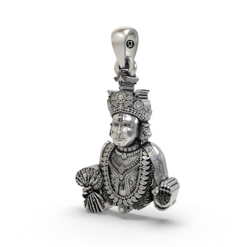 925 Silver Swaminarayan Pendant