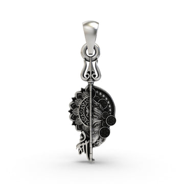 925 Silver Maa Pendant | Powerful Hindu Goddess Pendant for Protection & Blessings | Devotional Temple Jewelry for Women & Men