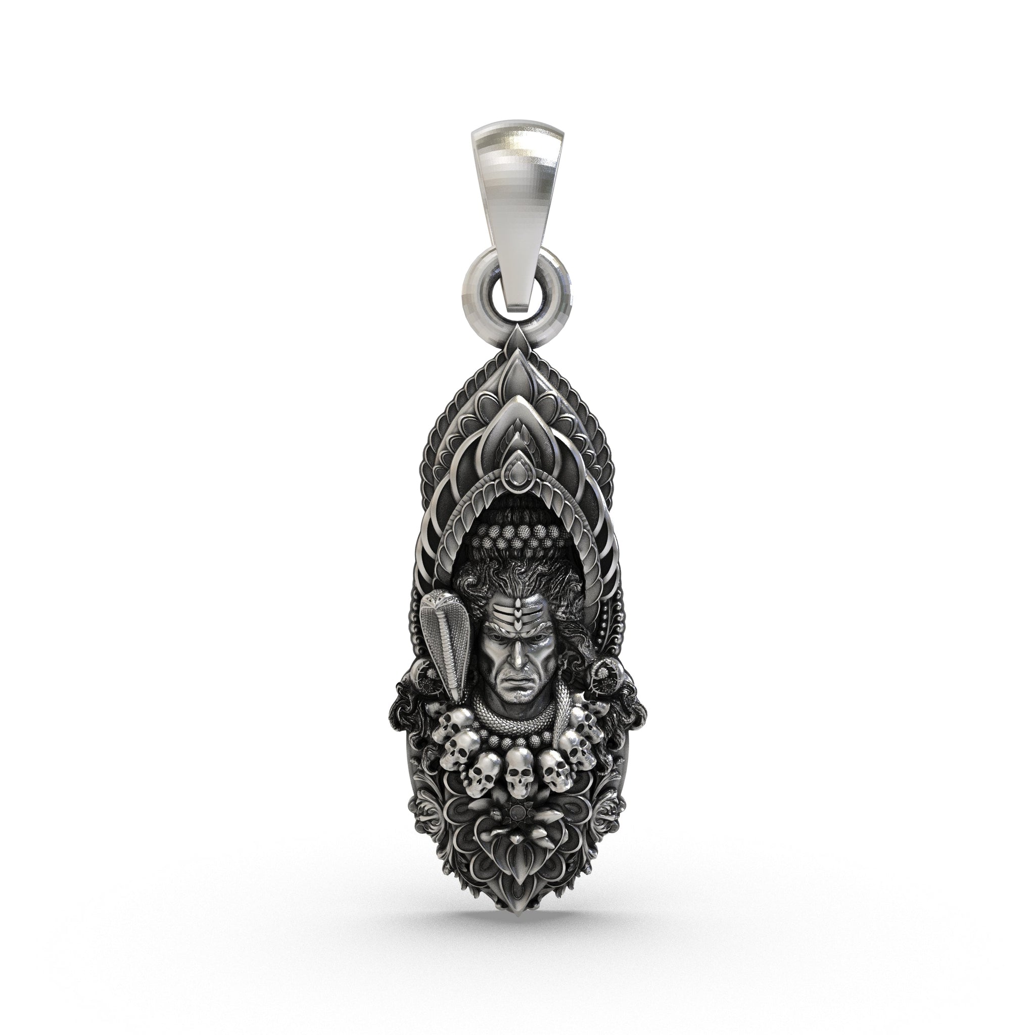 925 Silver Mahadev Pendant
