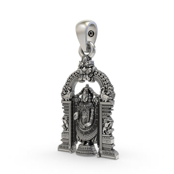 925 Silver Tirupati Balaji Pendant | Lord Venkateswara Jewelry | Spiritual Hindu God Pendant