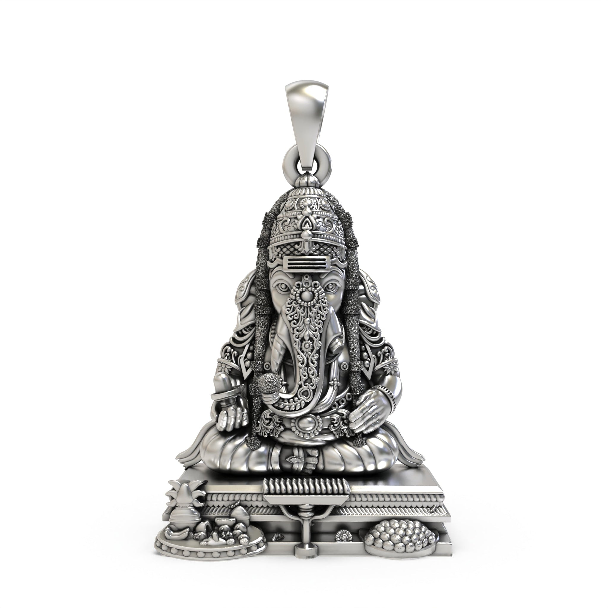 925 Silver Pillayarpatti Karpaga Ganesha Pendant