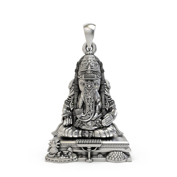 925 Silver Pillayarpatti Karpaga Ganesha Pendant