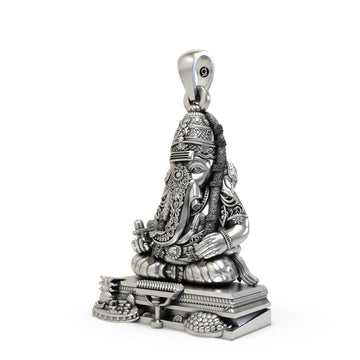 925 Silver Pillayarpatti Karpaga Ganesha Pendant