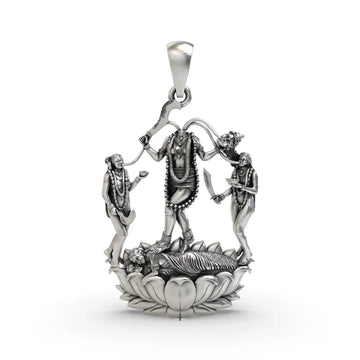 Chhinnamastika, Prachanda Chandika, and Jogani Maa Silver Pendant